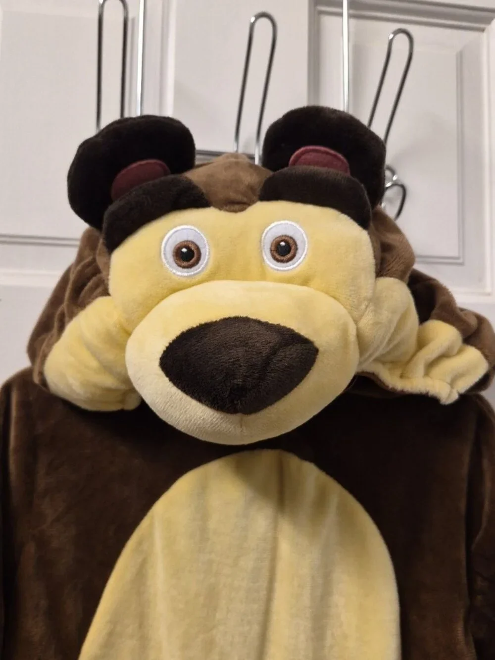 Masha and‎ the Bear Toddler Costume Size 2T Warm Fuzzy Hooded Dress Up